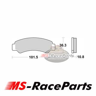 Sintermetall Bremsbeläge CF-Moto 800 U-Force Bj. 18-21 Vorderachse